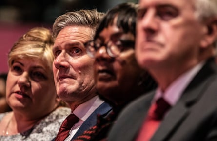 Emily Thornberry, Keir Starmer, Diane Abbott and John McDonnell at Labour’s 2019 conference in Brighton.