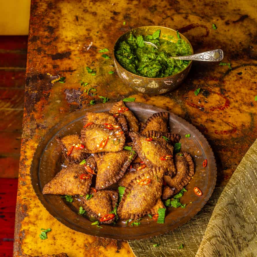 Whole-wheat samosas Classic Cookbook Madhur Jaffrey An Invitation to Indian Cooking Observer Food Monthly OFM