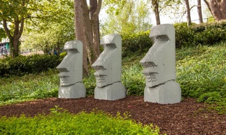 Easter Island statues at Legoland Windsor.