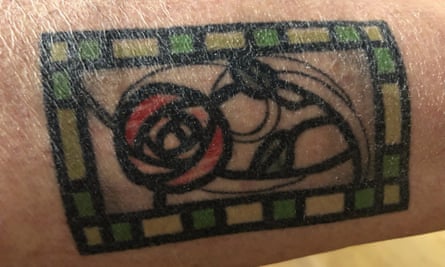 Janet Davies had a Charles Rennie Mackintosh rose inked on her arm when she started a new life in Amsterdam.