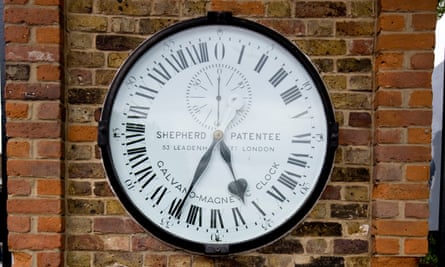 The Galvano-Magnetic 24-hour gate clock at the Royal Observatory, Greenwich.