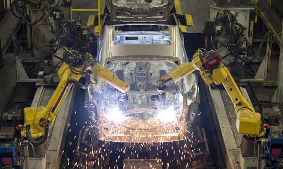 Robots at Nissan’s Sunderland plant