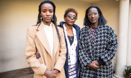 Paul Rusesabagina’s daughters, left to right, Carine Kanimba, Lys Rusesabagina and Anaiise Kanimba