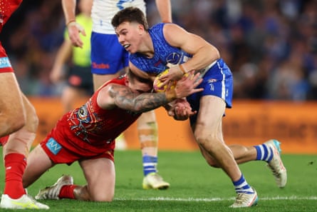 Finn O'Sullivan was key to North Melbourne’s comeback win over Gold Coast on Saturday.