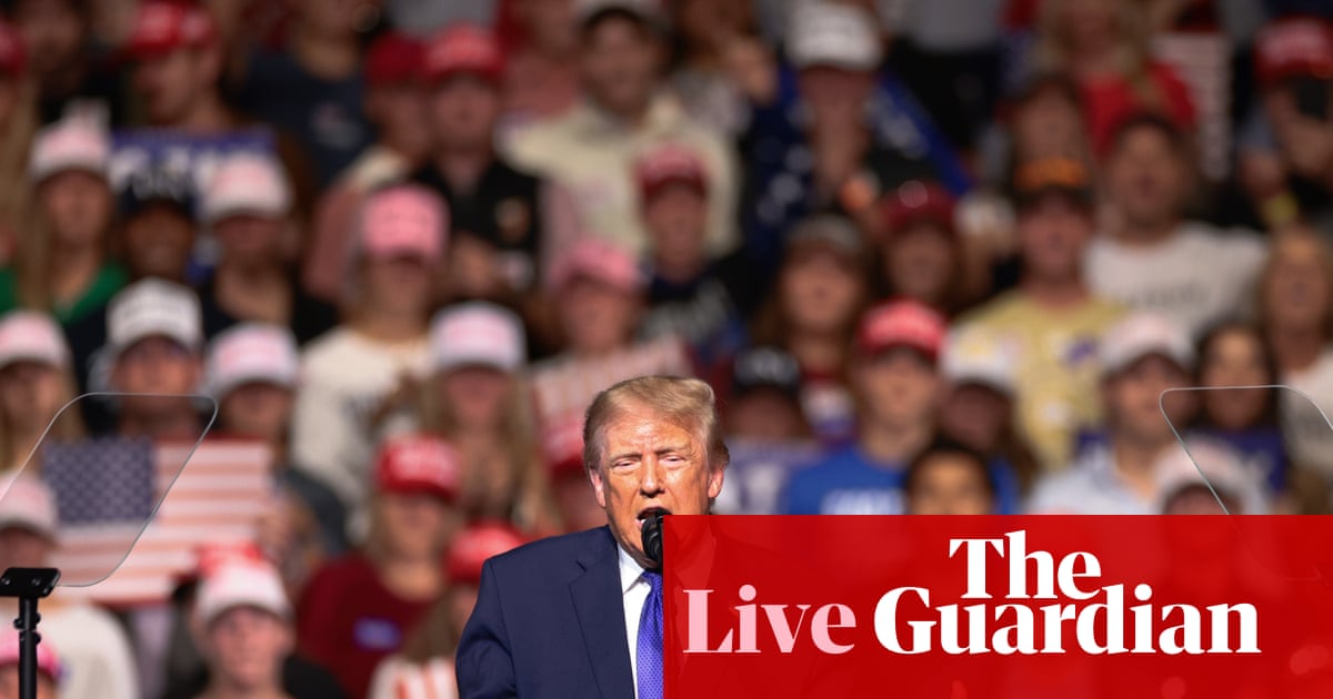 Trump cancels rallies in Iowa and Kansas in shift of Republican strategy – live