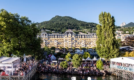 Montreux’s lakefront during the festival.