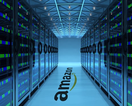 Rows of servers inside an Amazon datacentre Rows of servers inside an Amazon datacentre