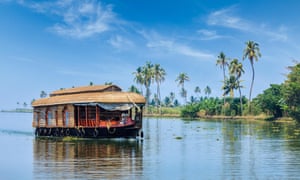 A houseboat on the Kerala backwaters.
