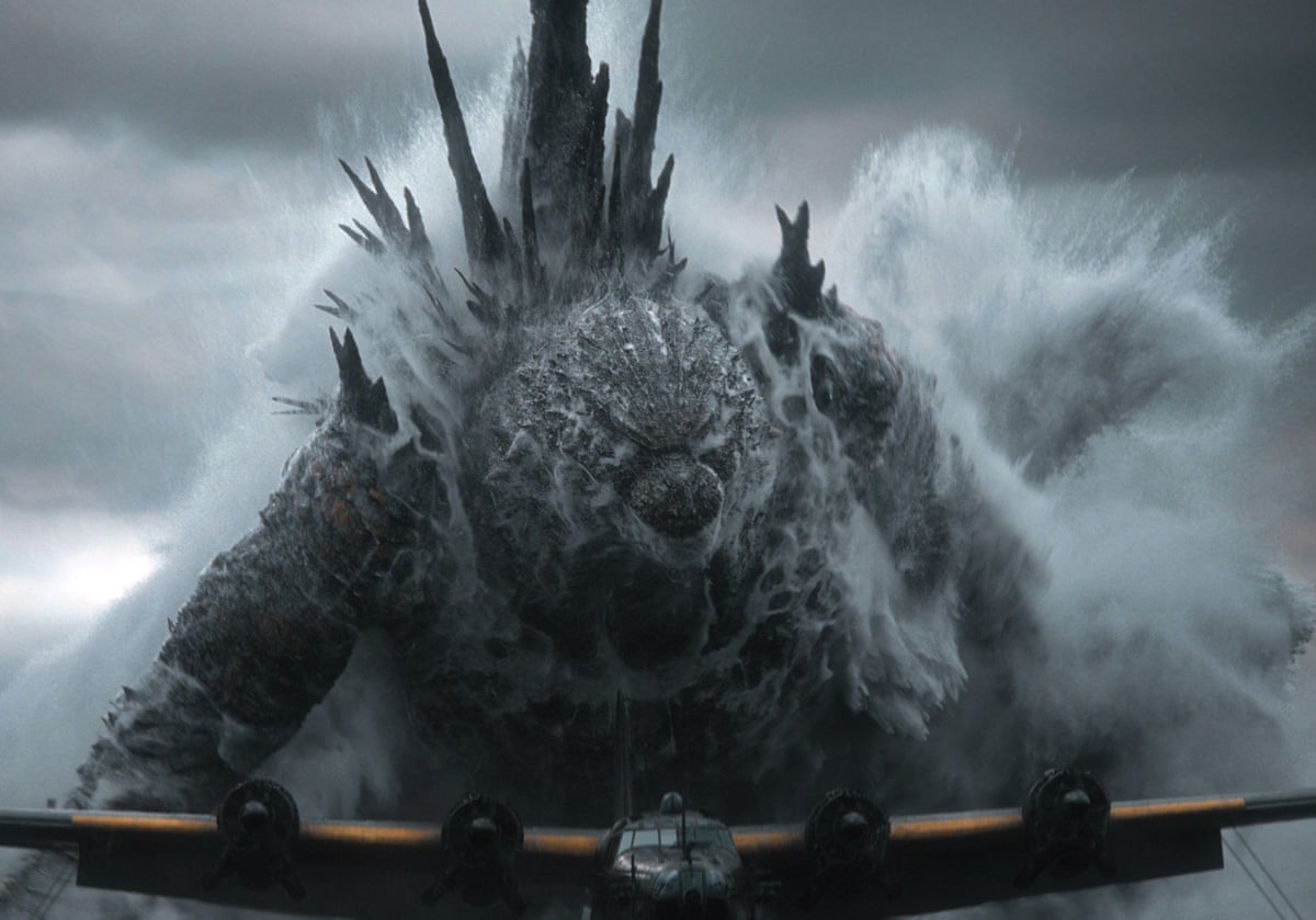 A huge grey dragon-like monster