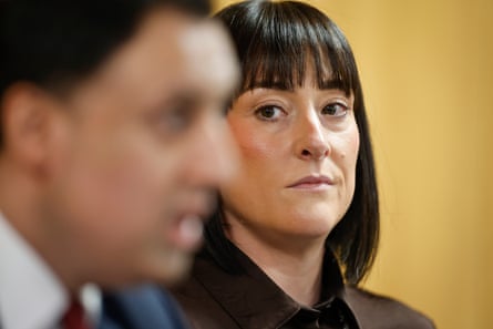 Kimberly Darroch sat beside Anas Sarwar at a press conference