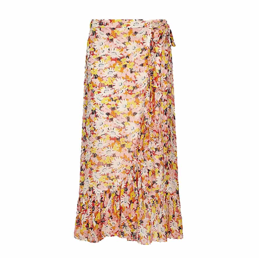 Orange and pink floral, Ghost