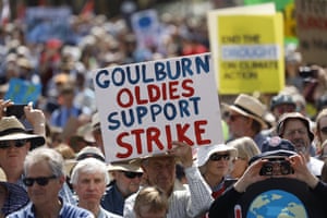 Global climate strike in Glen’s Park Canberra.