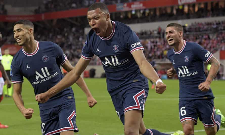 Kylian Mbappé struck twice for PSG.