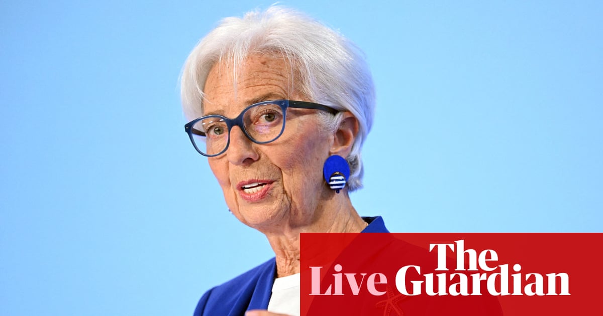 Middle East war is hurting eurozone economy, warns ECB, after announcing first interest rate rise since 2023 – as it happened