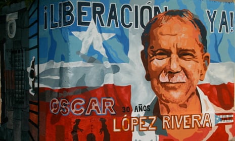 A mural dedicated to Oscar López Rivera in Puerto Rico.