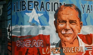 A mural dedicated to Oscar López Rivera in Puerto Rico.