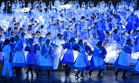 The NHS, as portrayed at the opening of the 2012 London Olympics.