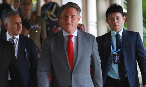 Deputy PM Richard Marles meets with China’s defence minister in Singapore for the International Institute for Strategic Studies Shangri-La Dialogue.