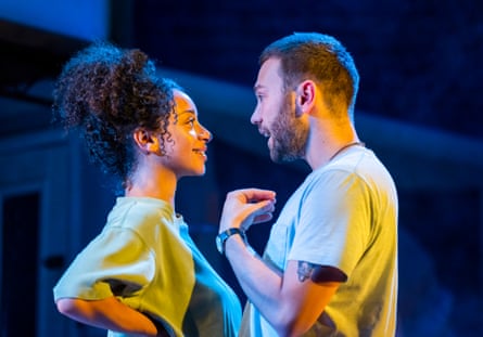 Siena Kelly and Jake Davies in That Is Not Who I Am/Rapture at the Royal Court, London.