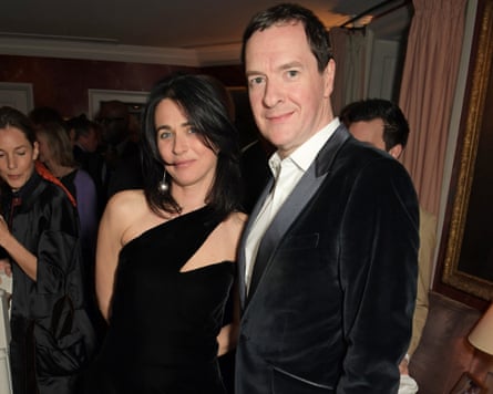 George Osborne with the journalist Emily Sheffield at 5 Hertford Street in 2020.