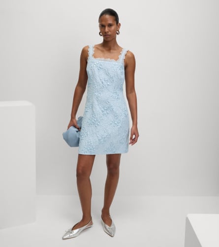 M&S Jacquard Lace Mini Dress