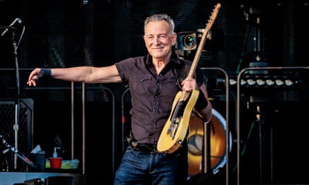 Bruce Springsteen performing in Italy in 2023.