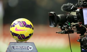 tv cameras filming a premier league ball