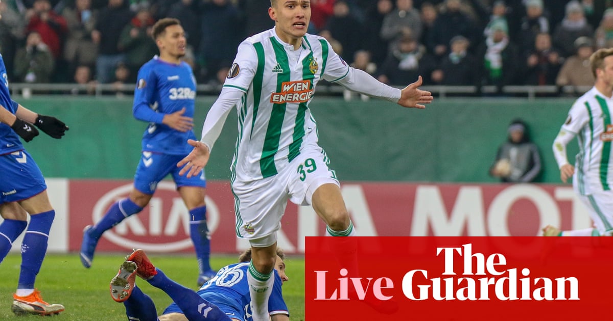 Rapid Vienna 1 0 Rangers Europa League As It Happened