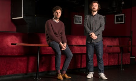 Hidden world: William Fairman and Max Gogarty, the Chemsex diectors, photographed at the Soho Theatre in central London.