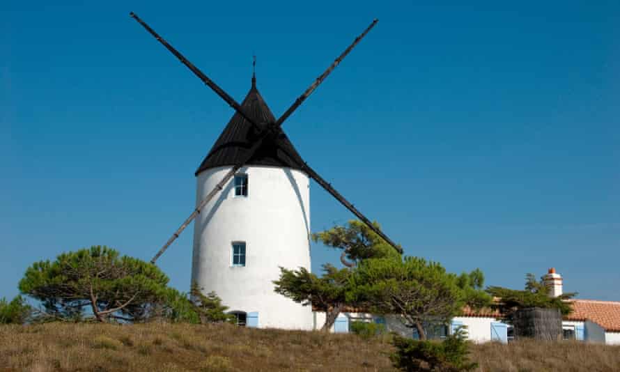 Noirmoutier has picturesque windmills.