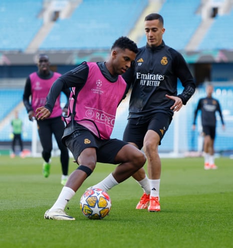 Rodrygo and Lucas Vázquez
