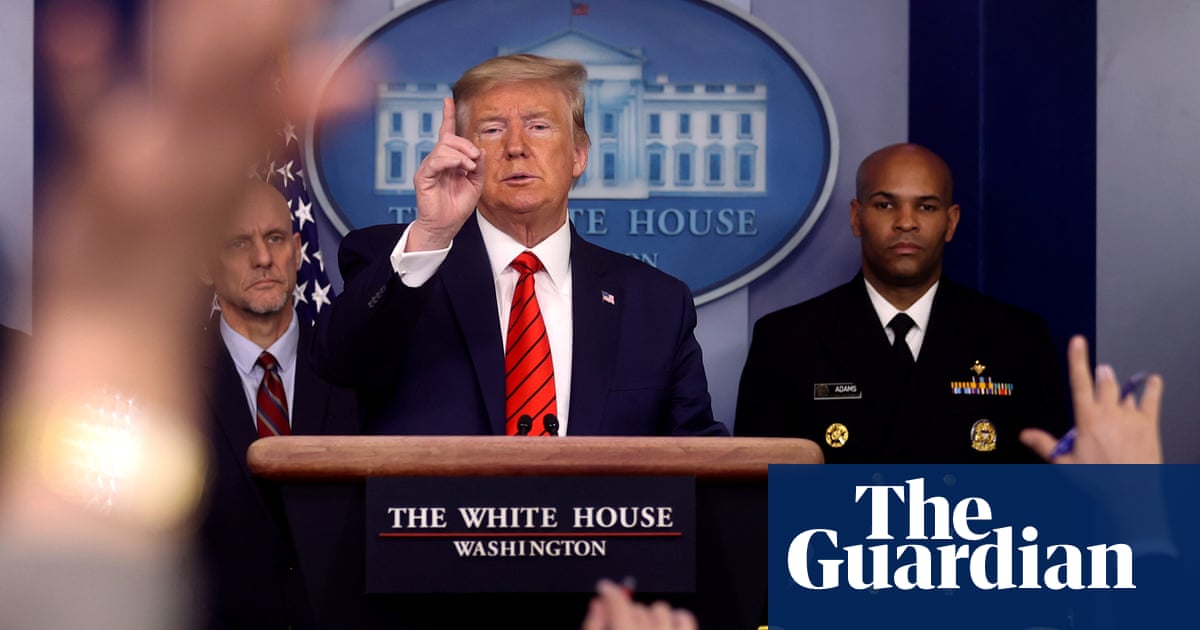 Trump Reverts To Media Bashing And Blame Casting In Latest Press Conference Us News The Guardian