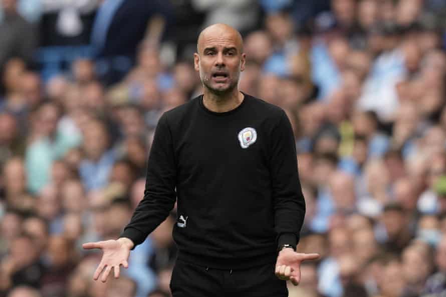 Squeaky bum time for Pep.