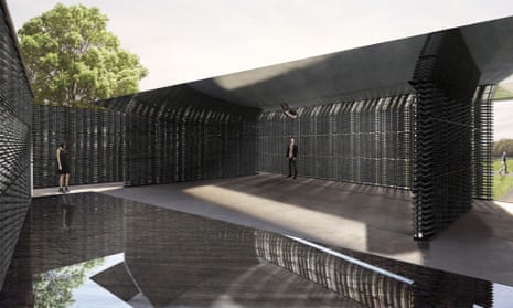 Aligned with the Greenwich Meridian … how Escobedo’s enclosed courtyard will look.