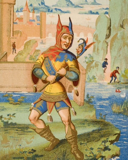 A 19th century reproduction of a 15C illustration from a medieval manuscript.
