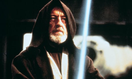Alec Guinness as Obi-Wan Kenobi in 1977’s Star Wars: Episode IV A New Hope.