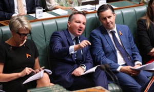 Shadow treasurer Chris Bowen (middle)
