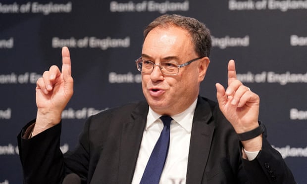 Governor of the Bank of England Andrew Bailey last month
