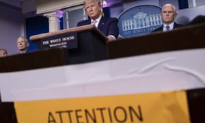 ‘Trump is treating the epic disasters of the pandemic and recession as just one more lesson in his on-the-job training course.’