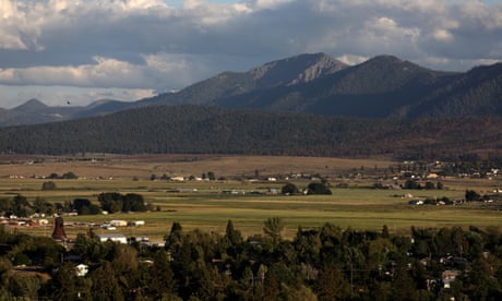 the town of Susanville and how they are dealing with the closure of the California Correctional Center, a state prison, that has become their economic lifeline.<br>SUSANVILLE, CA - JUNE 09: Diamond Mountain and part of the Honey Lake Basin can be seen from the top of Inspiration Point, located downtown, on Wednesday, June 9, 2021 in Susanville, CA. The town of Susanville and how they are dealing with the closure of the California Correctional Center, a state prison, that has become their economic lifeline. (Gary Coronado / Los Angeles Times via Getty Images)