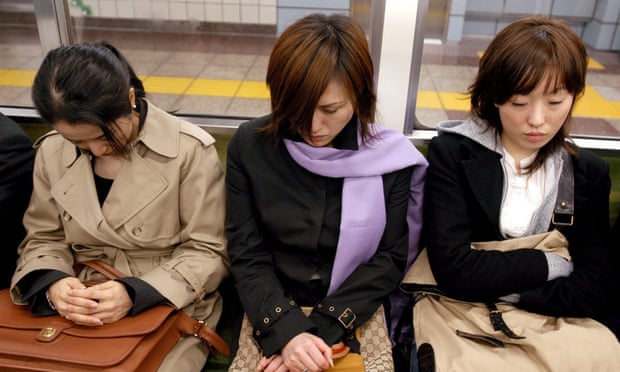 Commuters in Tokyo.