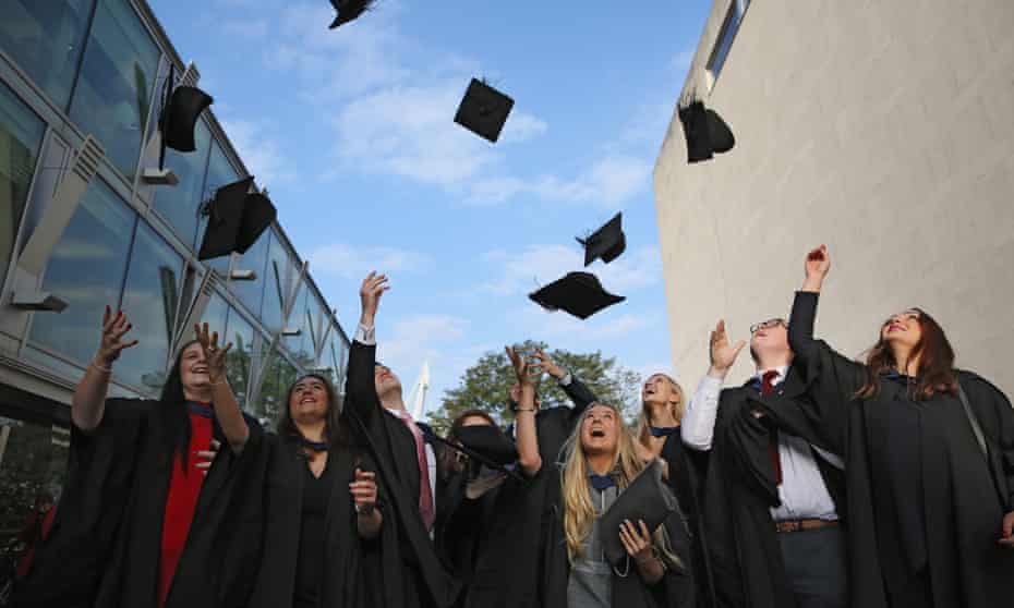South Bank University students celebrate graduation in London