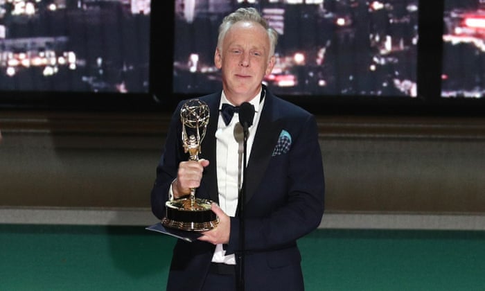 Mike White accepts The White Lotus Award.