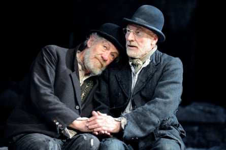 Patrick Stewart as Vladimir with Ian McKellen as Estragon in Waiting For Godot, 2009.