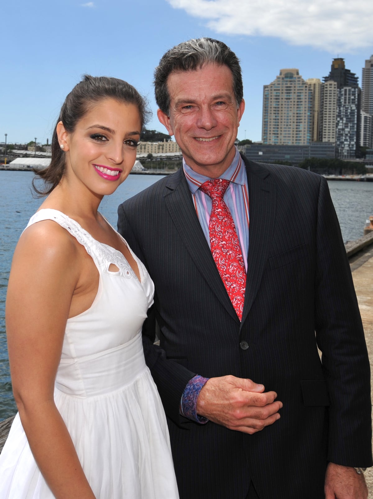 Richard Morecroft with Letters and Numbers co-host Lily Serna in Sydney in 2011
