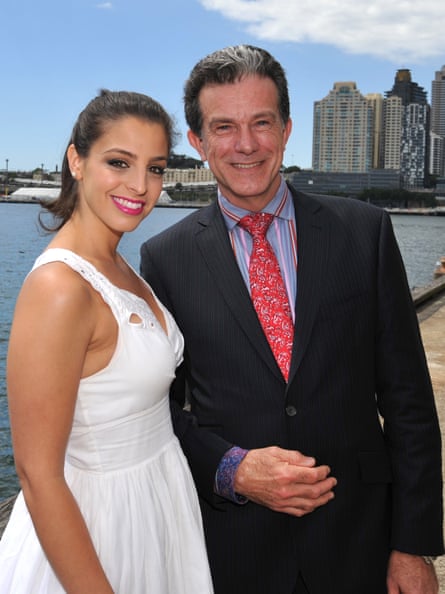 Richard Morecroft with Letters and Numbers co-host Lily Serna in Sydney in 2011