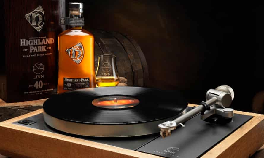 Limited edition Linn LP12 turntable, made from recycled whisky barrels, £25,000.
