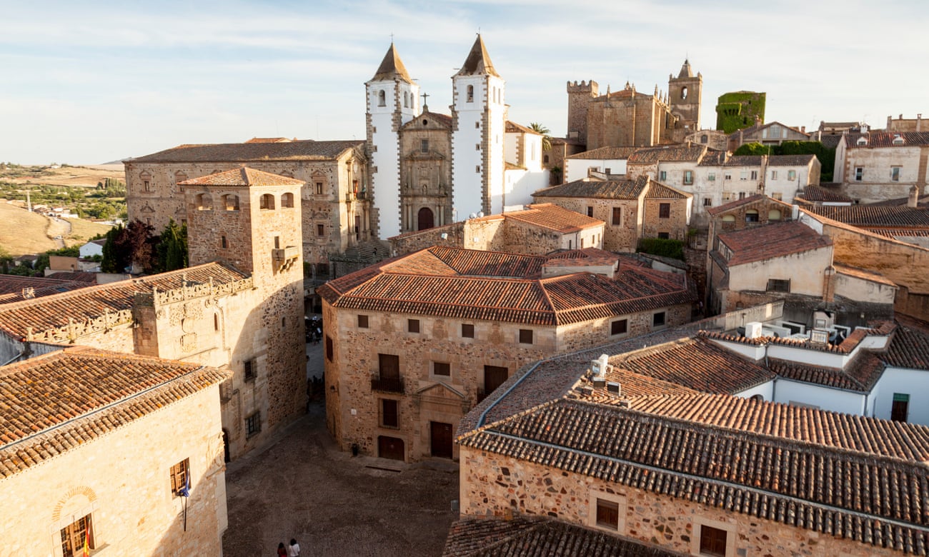 The old town of Cáceres.