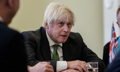 Boris Johnson in Lviv, Ukraine, on Saturday