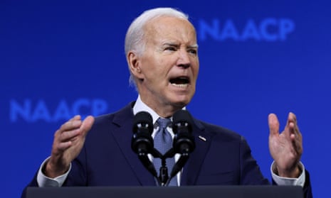 Biden says 'time to outlaw' AR-15 rifle used in Trump assassination attempt  – as it happened | US elections 2024 | The Guardian